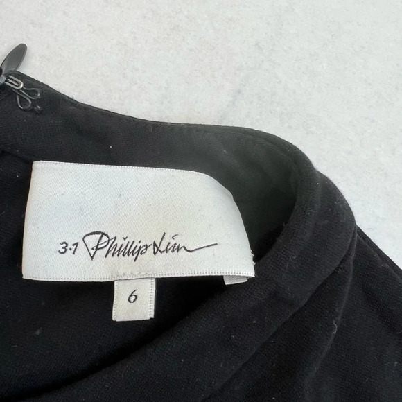 3.1 Phillip Lim Striped Peplum Top Size 6Colorblock Short Sleeve - Picture 9 of 10